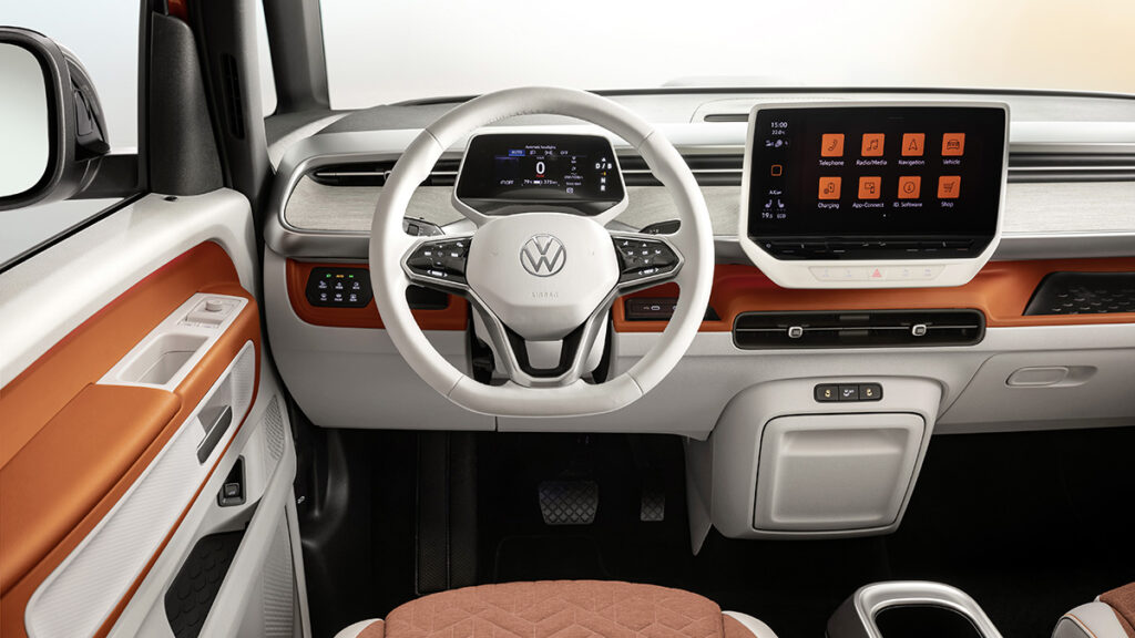 vw id buzz interior precios